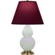 Robert Abbey - MCL50P - One Light Accent Lamp - Small Double Gourd - Matte Celadon Glazed Ceramic w/Antique Natural Brass