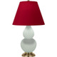 Robert Abbey - MCL50R - One Light Accent Lamp - Small Double Gourd - Matte Celadon Glazed Ceramic w/Antique Natural Brass