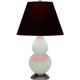 Robert Abbey - MCL52K - One Light Accent Lamp - Small Double Gourd - Matte Celadon Glazed Ceramic w/Antique Silver