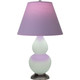 Robert Abbey - MCL52L - One Light Accent Lamp - Small Double Gourd - Matte Celadon Glazed Ceramic w/Antique Silver
