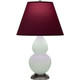 Robert Abbey - MCL52P - One Light Accent Lamp - Small Double Gourd - Matte Celadon Glazed Ceramic w/Antique Silver