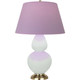 Robert Abbey - MCL55L - One Light Table Lamp - Double Gourd - Matte Celadon Glazed Ceramic w/Antique Natural Brass