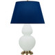 Robert Abbey - MCL55N - One Light Table Lamp - Double Gourd - Matte Celadon Glazed Ceramic w/Antique Natural Brass