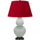 Robert Abbey - MCL57R - One Light Table Lamp - Double Gourd - Matte Celadon Glazed Ceramic w/Deep Patina Bronze