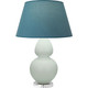 Robert Abbey - MCL62B - One Light Table Lamp - Double Gourd - Matte Celadon Glazed Ceramic w/Lucite