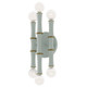 Robert Abbey - MCL75 - Six Light Wall Sconce - Kane - Matte Celadon w/Modern Brass