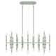 Robert Abbey - MCL77 - 42 Light Chandelier - Kane - Matte Celadon w/Modern Brass