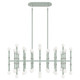 Robert Abbey - MCL78 - 42 Light Chandelier - Kane - Matte Celadon w/Polished Nickel