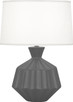 Robert Abbey - MCR18 - One Light Table Lamp - Small Orion - Matte Ash Glazed Ceramic