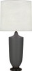 Robert Abbey - MCR28 - One Light Table Lamp - Michael Berman Hadrian - Matte Ash Glazed Ceramic w/Deep Patina Bronze