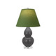 Robert Abbey - MCR53G - One Light Accent Lamp - Small Double Gourd - Matte Ash Glazed Ceramic w/Lucite