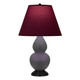 Robert Abbey - MCR57P - One Light Table Lamp - Double Gourd - Matte Ash Glazed Ceramic w/Deep Patina Bronze