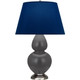 Robert Abbey - MCR59N - One Light Table Lamp - Double Gourd - Matte Ash Glazed Ceramic w/Antique Silver