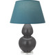Robert Abbey - MCR62B - One Light Table Lamp - Double Gourd - Matte Ash Glazed Ceramic w/Lucite