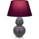 Robert Abbey - MCR62P - One Light Table Lamp - Double Gourd - Matte Ash Glazed Ceramic w/Lucite
