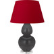 Robert Abbey - MCR62R - One Light Table Lamp - Double Gourd - Matte Ash Glazed Ceramic w/Lucite