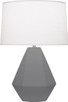 Robert Abbey - MCR97 - One Light Table Lamp - Delta - Matte Ash Glazed Ceramic