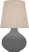Robert Abbey - MCR98 - One Light Table Lamp - June - Matte Ash Glazed Ceramic