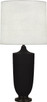 Robert Abbey - MDC28 - One Light Table Lamp - Michael Berman Hadrian - Matte Dark Coal Glazed Ceramic w/Deep Patina Bronze