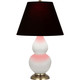 Robert Abbey - MDY10K - One Light Accent Lamp - Small Double Gourd - Matte Daisy Glazed Ceramic w/Antique Natural Brass
