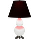 Robert Abbey - MDY12K - One Light Accent Lamp - Small Double Gourd - Matte Daisy Glazed Ceramic w/Antique Silver