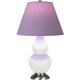 Robert Abbey - MDY12L - One Light Accent Lamp - Small Double Gourd - Matte Daisy Glazed Ceramic w/Antique Silver