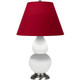 Robert Abbey - MDY12R - One Light Accent Lamp - Small Double Gourd - Matte Daisy Glazed Ceramic w/Antique Silver