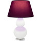 Robert Abbey - MDY23P - One Light Table Lamp - Double Gourd - Matte Daisy Glazed Ceramic w/Lucite