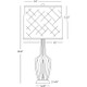 Small Emma One Light Accent Lamp (MDY36)