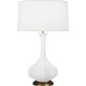 Robert Abbey - MDY94 - One Light Table Lamp - Pike - Matte Daisy Glazed Ceramic w/Aged Brass