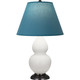Robert Abbey - MLY51B - One Light Accent Lamp - Small Double Gourd - Matte Lily Glazed Ceramic w/Deep Patina Bronze