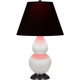 Robert Abbey - MLY51K - One Light Accent Lamp - Small Double Gourd - Matte Lily Glazed Ceramic w/Deep Patina Bronze