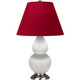 Robert Abbey - MLY52R - One Light Accent Lamp - Small Double Gourd - Matte Lily Glazed Ceramic w/Antique Silver
