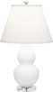 Robert Abbey - MLY53 - One Light Accent Lamp - Small Double Gourd - Matte Lily Glazed Ceramic w/Lucite