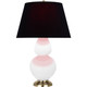 Robert Abbey - MLY55K - One Light Table Lamp - Double Gourd - Matte Lily Glazed Ceramic w/Antique Natural Brass