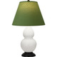Robert Abbey - MLY57G - One Light Table Lamp - Double Gourd - Matte Lily Glazed Ceramic w/Deep Patina Bronze