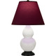 Robert Abbey - MLY57P - One Light Table Lamp - Double Gourd - Matte Lily Glazed Ceramic w/Deep Patina Bronze