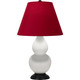 Robert Abbey - MLY57R - One Light Table Lamp - Double Gourd - Matte Lily Glazed Ceramic w/Deep Patina Bronze