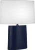 Robert Abbey - MMB03 - One Light Table Lamp - Victor - Matte Midnight Blue Glazed Ceramic