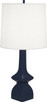 Robert Abbey - MMB10 - One Light Table Lamp - Jasmine - Matte Midnight Blue Glazed Ceramic
