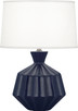 Robert Abbey - MMB18 - One Light Table Lamp - Small Orion - Matte Midnight Blue Glazed Ceramic