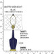 Robert Abbey - MMB36 - One Light Accent Lamp - Small Emma - Matte Midnight Blue Glazed Ceramic w/Warm Brass