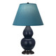 Robert Abbey - MMB51B - One Light Accent Lamp - Small Double Gourd - Matte Midnight Blue Glazed Ceramic w/Deep Patina Bronze