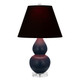 Robert Abbey - MMB53K - One Light Accent Lamp - Small Double Gourd - Matte Midnight Blue Glazed Ceramic w/Lucite