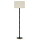 Robert Abbey - MMB73 - One Light Floor Lamp - Kane - Matte Midnight Blue w/Modern Brass