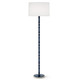 Robert Abbey - MMB74 - One Light Floor Lamp - Kane - Matte Midnight Blue w/Polished Nickel