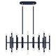 Robert Abbey - MMB77 - 42 Light Chandelier - Kane - Matte Midnight Blue w/Modern Brass