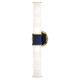 Robert Abbey - MMB83 - Two Light Wall Sconce - Kane - Matte Midnight Blue w/Modern Brass