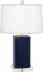 Robert Abbey - MMB90 - One Light Accent Lamp - Small Harvey - Matte Midnight Blue Glazed Ceramic