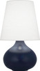 Robert Abbey - MMB93 - One Light Accent Lamp - Small June - Matte Midnight Blue Glazed Ceramic